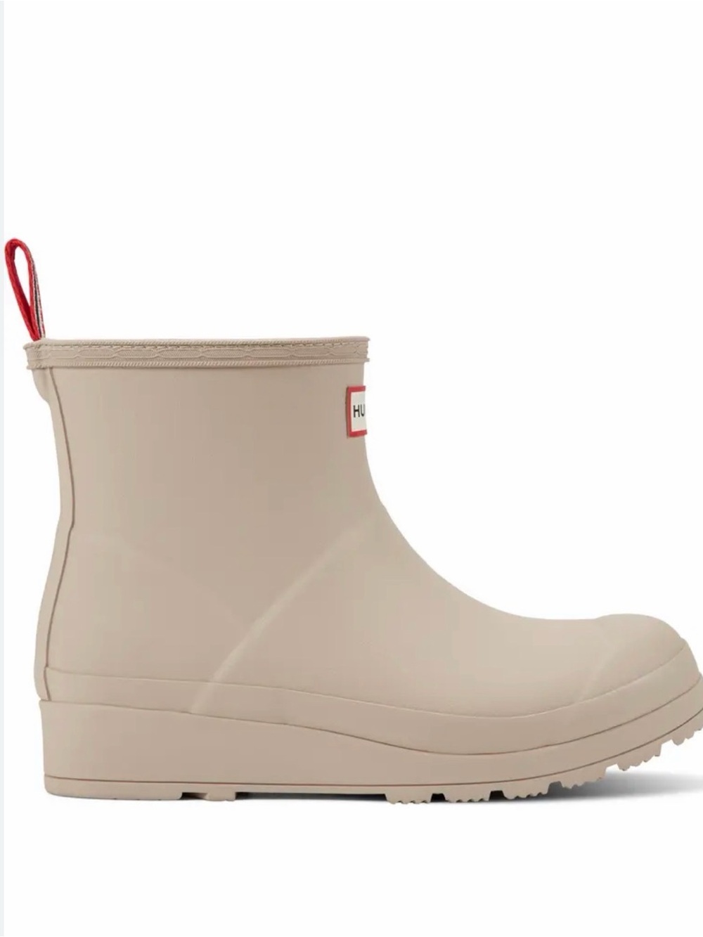 Hunter Men Beige Ankle Rain Boot